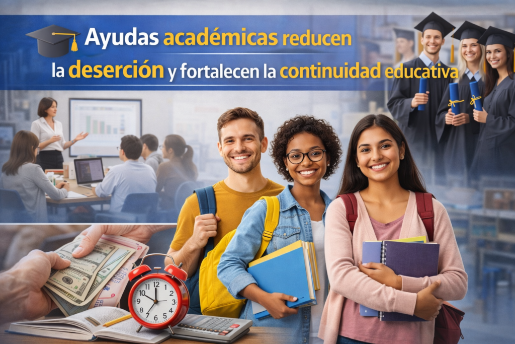 🎓 Ayudas académicas reducen la deserción y fortalecen la continuidad educativa