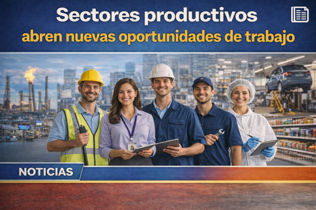 📰 Sectores productivos abren nuevas oportunidades de trabajo