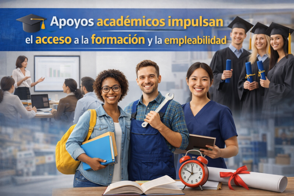 🎓 Apoyos académicos impulsan el acceso a la formación y la empleabilidad
